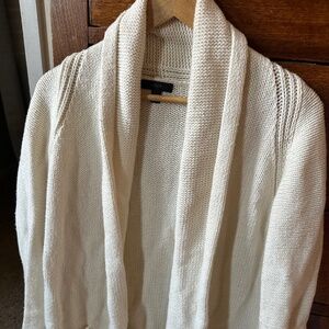 J Crew Ivory Heavy-Knit Cardigan